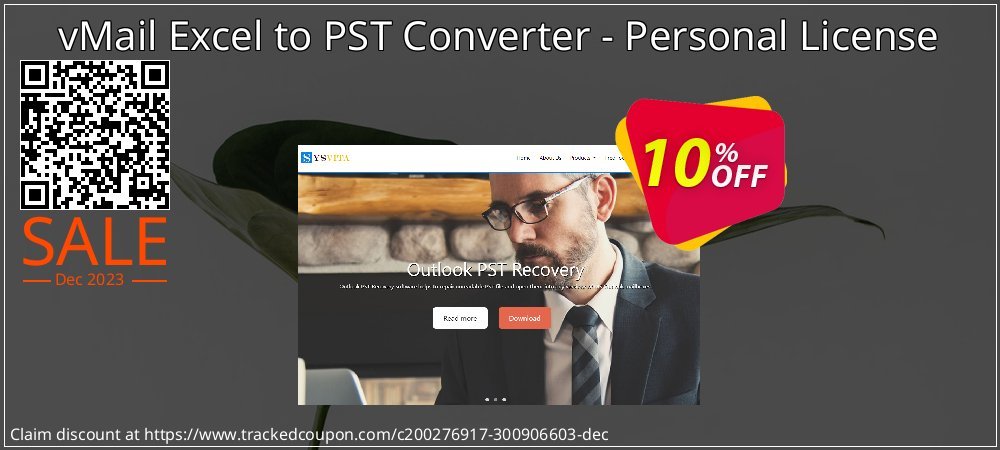 vMail Excel to PST Converter - Personal License coupon on Easter Day sales