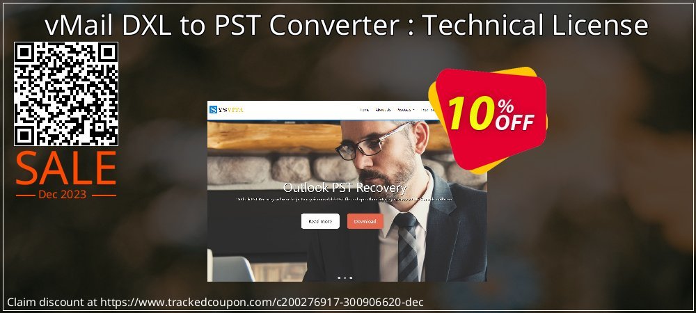 vMail DXL to PST Converter : Technical License coupon on Mother's Day sales
