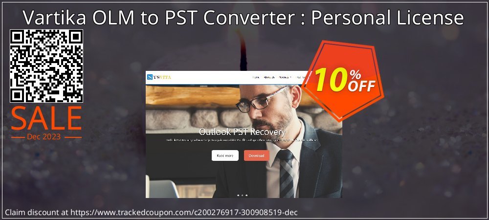Vartika OLM to PST Converter : Personal License coupon on National Smile Day sales