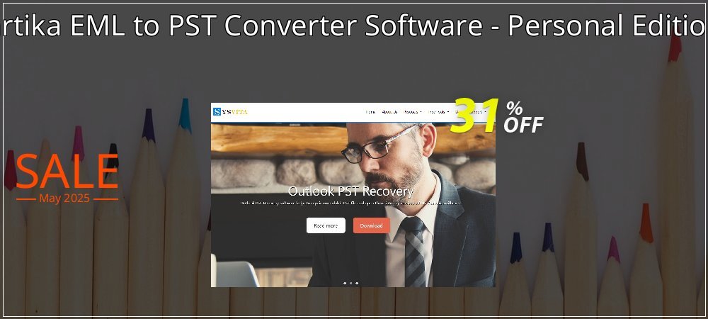 Vartika EML to PST Converter Software - Personal Editions coupon on Virtual Vacation Day offering discount