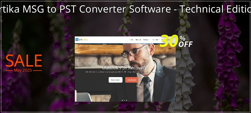 Vartika MSG to PST Converter Software - Technical Editions coupon on National Smile Day promotions