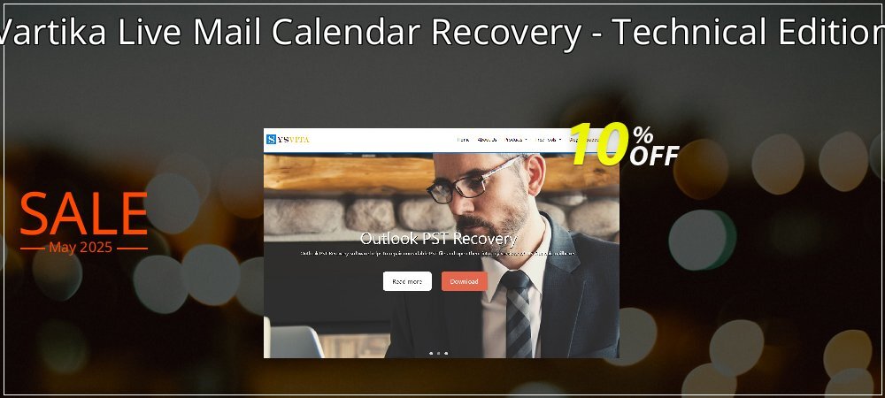 Vartika Live Mail Calendar Recovery - Technical Edition coupon on National Smile Day offering discount