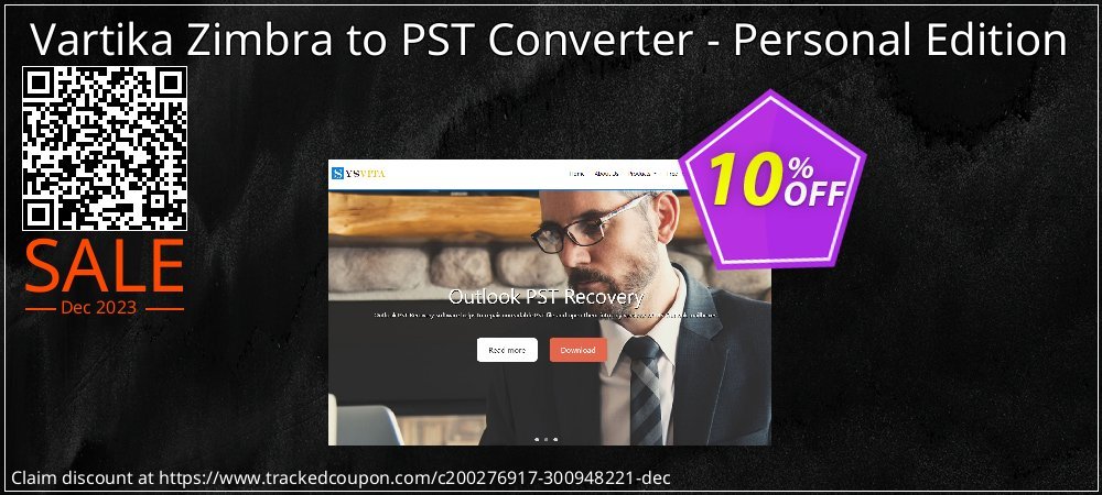 Vartika Zimbra to PST Converter - Personal Edition coupon on National Loyalty Day discount