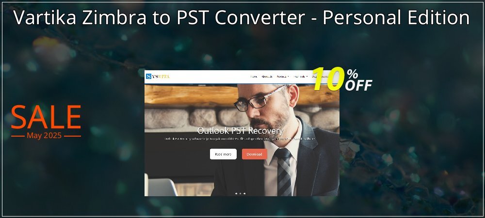 Vartika Zimbra to PST Converter - Personal Edition coupon on World Party Day offer