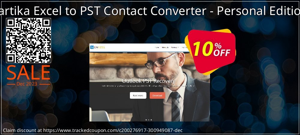 Vartika Excel to PST Contact Converter - Personal Edition coupon on Working Day offering sales