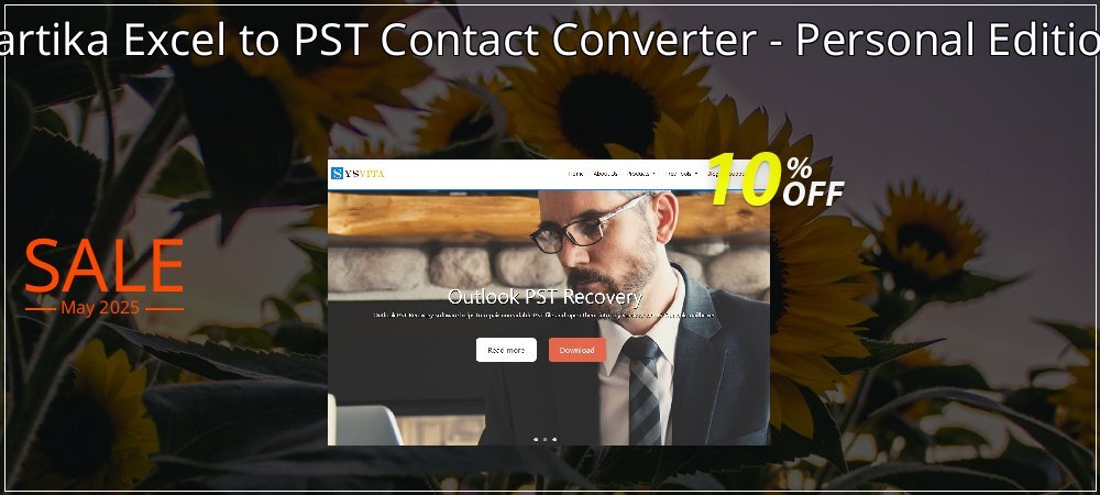 Vartika Excel to PST Contact Converter - Personal Edition coupon on April Fools' Day offering discount