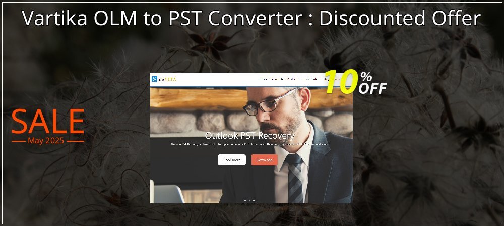 Vartika OLM to PST Converter : Discounted Offer coupon on National Pizza Party Day discounts