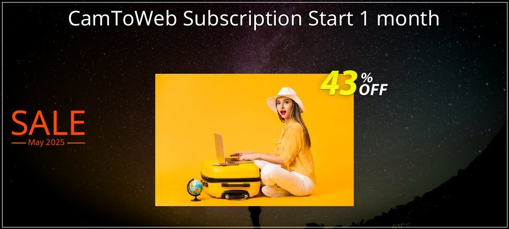 CamToWeb Subscription Start 1 month coupon on Mother's Day offering discount