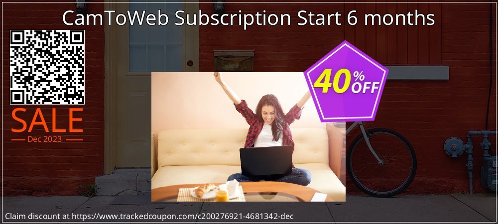 CamToWeb Subscription Start 6 months coupon on April Fools' Day offering sales