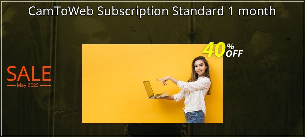 CamToWeb Subscription Standard 1 month coupon on Easter Day offer