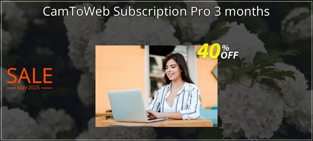 CamToWeb Subscription Pro 3 months coupon on National Pizza Party Day promotions