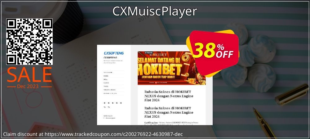 CXMuiscPlayer coupon on April Fools Day offering sales