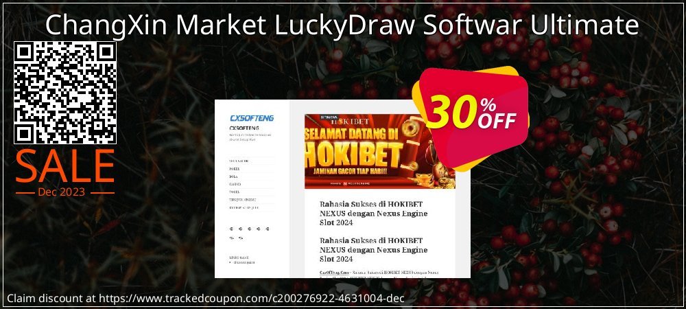 ChangXin Market LuckyDraw Softwar Ultimate coupon on Tell a Lie Day offering sales