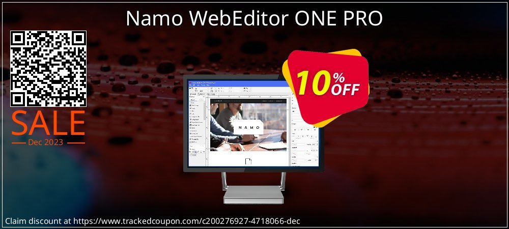 Namo WebEditor ONE PRO coupon on Palm Sunday offering sales