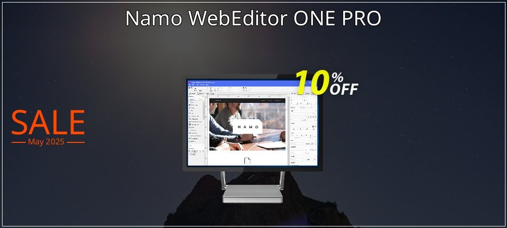 Namo WebEditor ONE PRO coupon on Palm Sunday offering sales