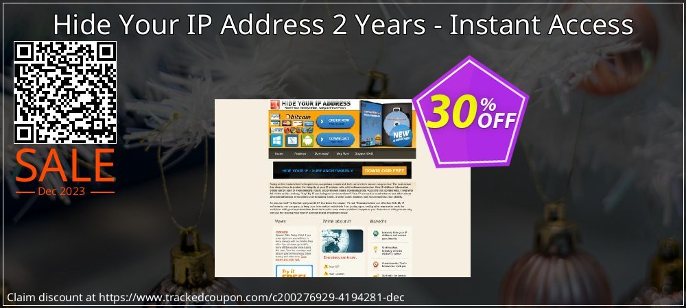 Hide Your IP Address 2 Years - Instant Access coupon on World Party Day offering sales