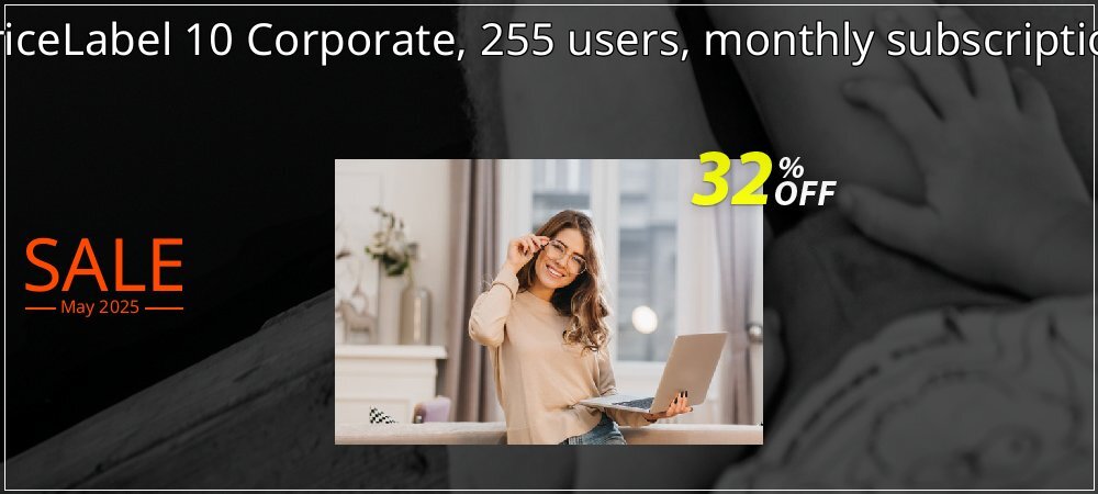 PriceLabel 10 Corporate, 255 users, monthly subscription coupon on Working Day deals