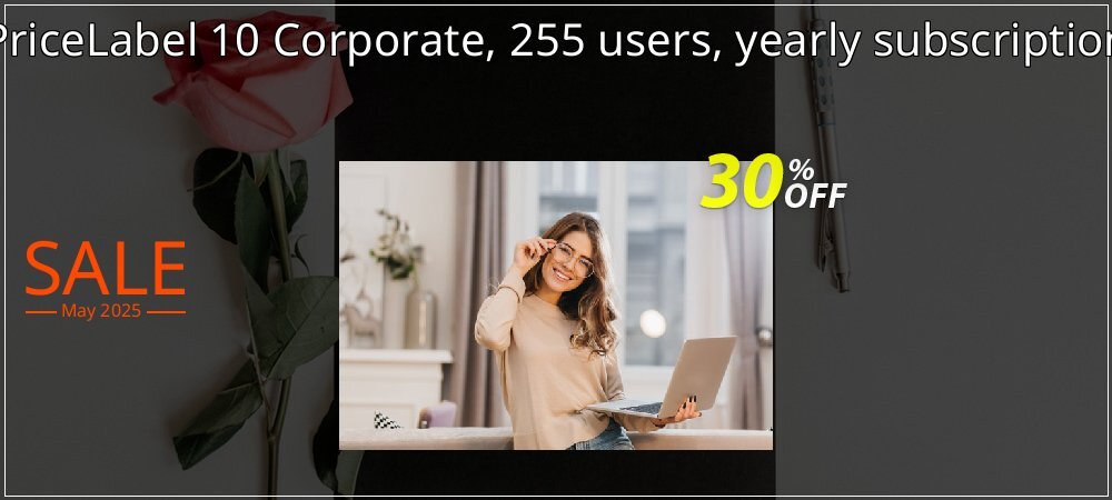 PriceLabel 10 Corporate, 255 users, yearly subscription coupon on Constitution Memorial Day offer