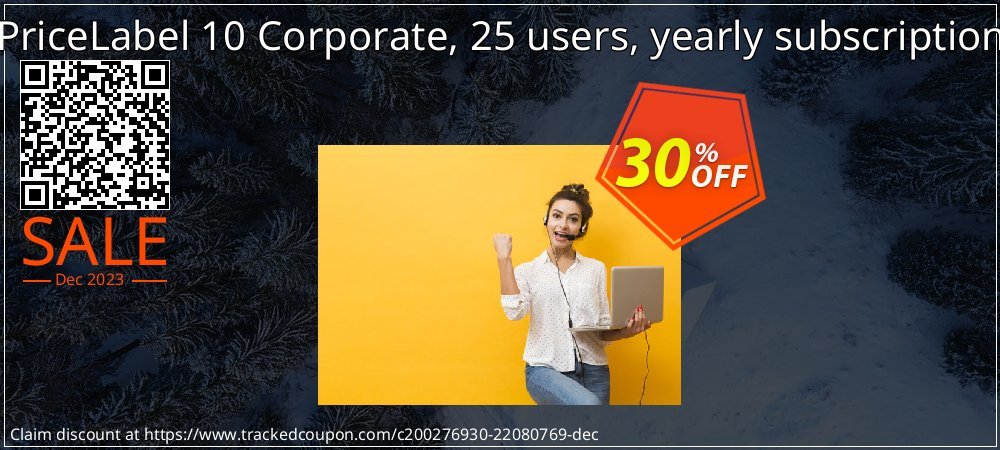 PriceLabel 10 Corporate, 25 users, yearly subscription coupon on Tell a Lie Day offer