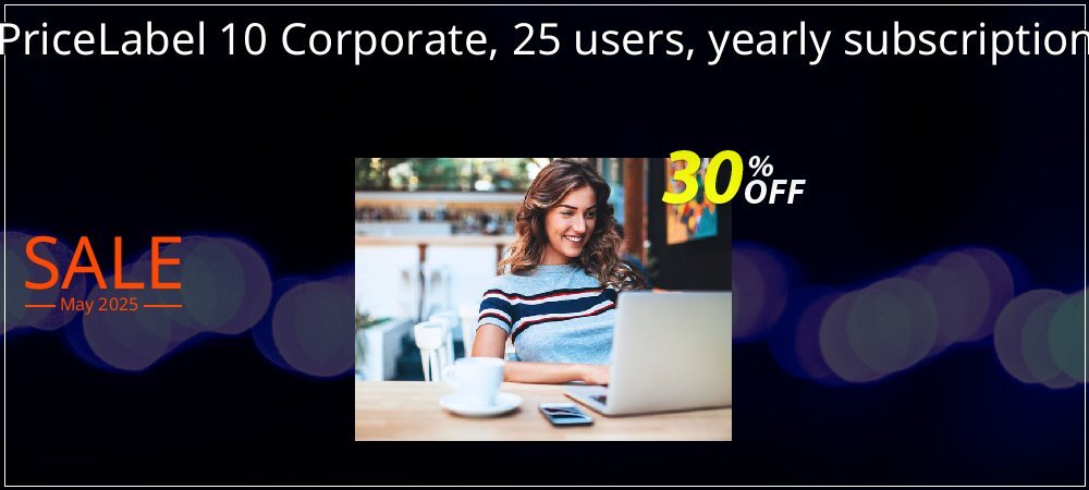 PriceLabel 10 Corporate, 25 users, yearly subscription coupon on World Password Day discount