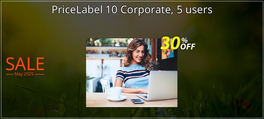 PriceLabel 10 Corporate, 5 users coupon on Mother's Day offering discount