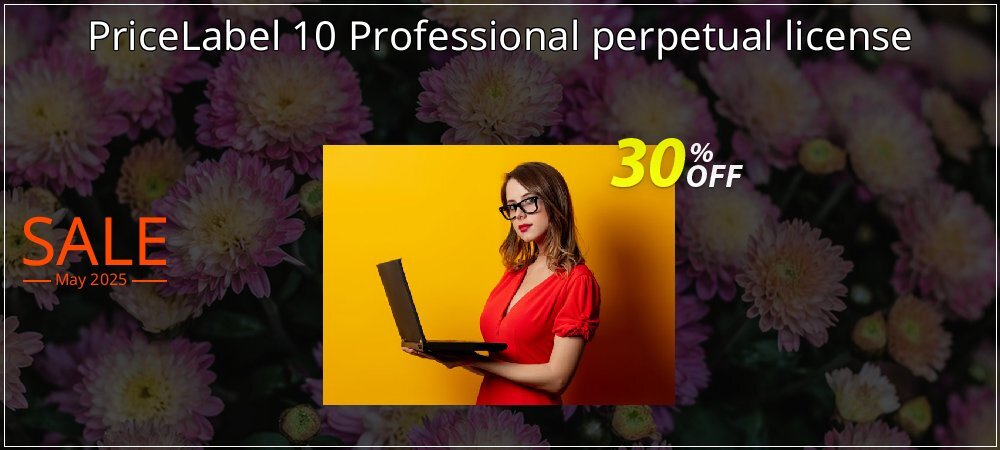 PriceLabel 10 Professional perpetual license coupon on National Pizza Party Day sales