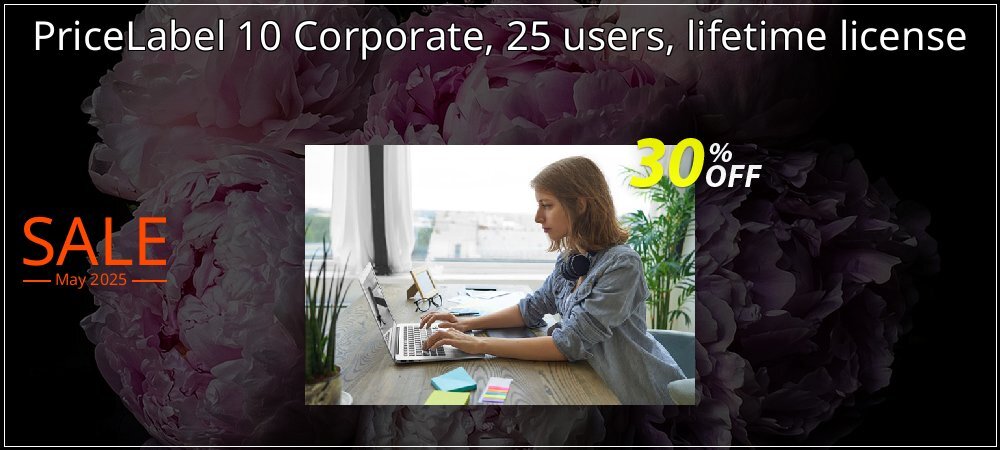 PriceLabel 10 Corporate, 25 users, lifetime license coupon on National Smile Day deals