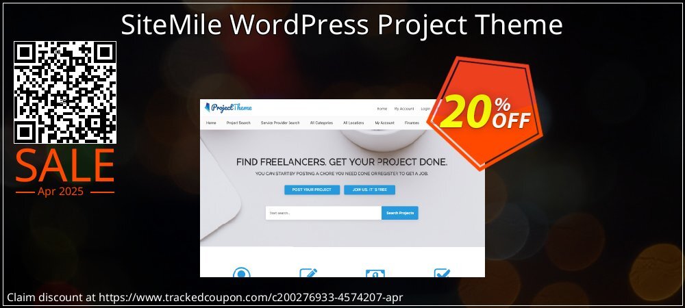 SiteMile WordPress Project Theme coupon on Working Day deals