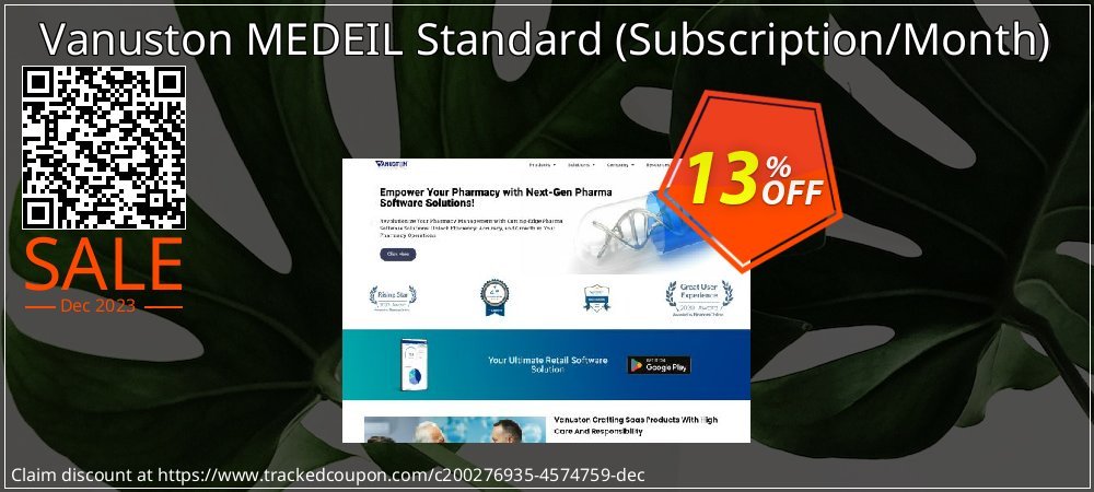 Vanuston MEDEIL Standard - Subscription/Month  coupon on Tell a Lie Day offering sales