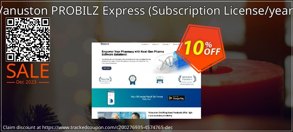 Vanuston PROBILZ Express - Subscription License/year  coupon on National Walking Day offer