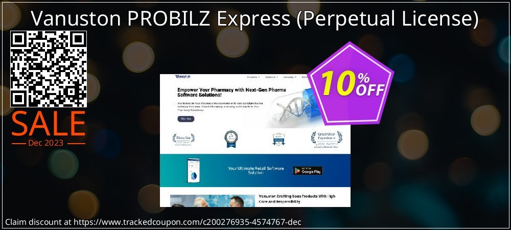 Vanuston PROBILZ Express - Perpetual License  coupon on April Fools' Day offering discount