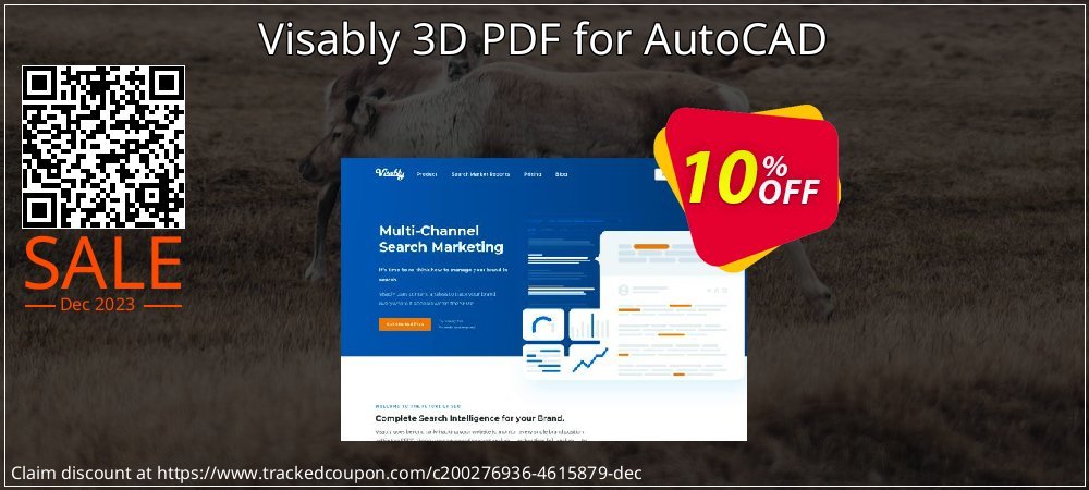 Visably 3D PDF for AutoCAD coupon on April Fools' Day offering discount