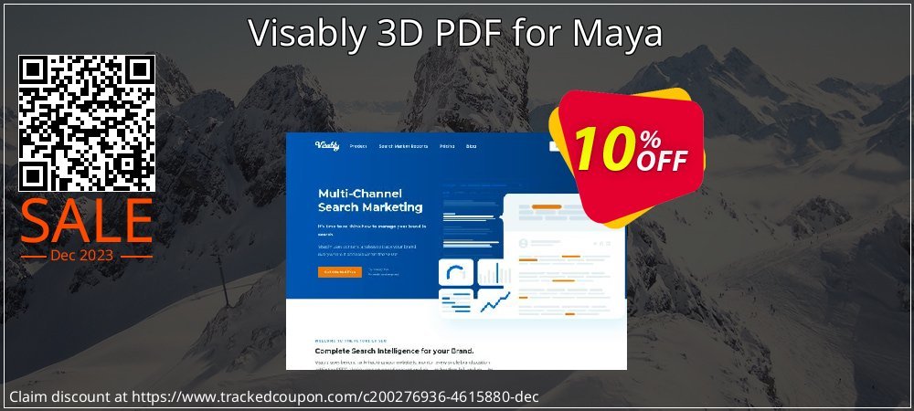 Visably 3D PDF for Maya coupon on National No Smoking Day offering sales