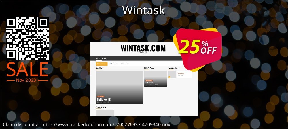 Wintask coupon on National Walking Day offer