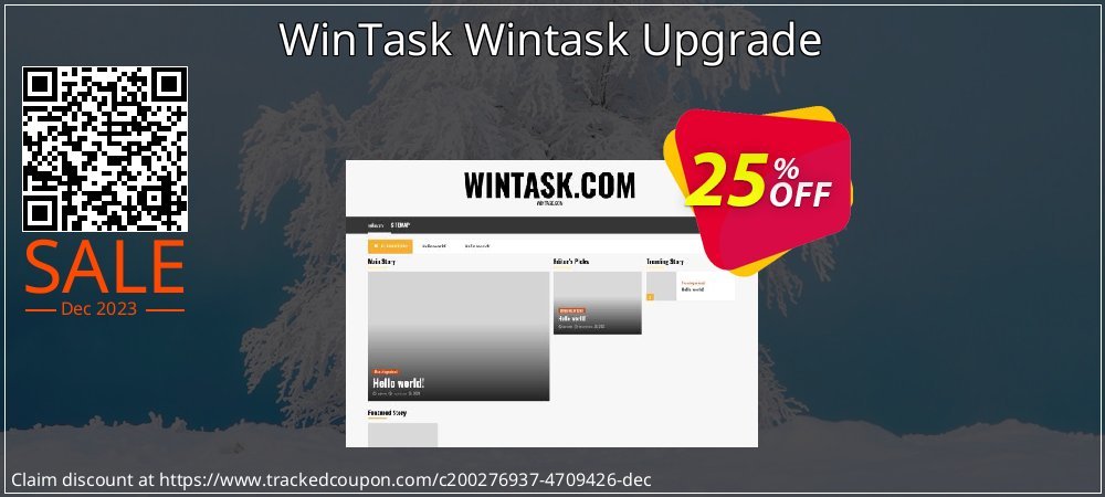 WinTask Wintask Upgrade coupon on Palm Sunday super sale
