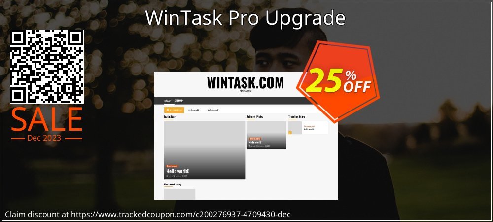 WinTask Pro Upgrade coupon on World Backup Day deals
