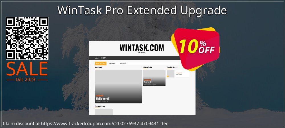 WinTask Pro Extended Upgrade coupon on World Party Day discount