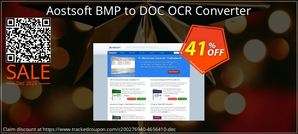 Aostsoft BMP to DOC OCR Converter coupon on National Walking Day offering discount