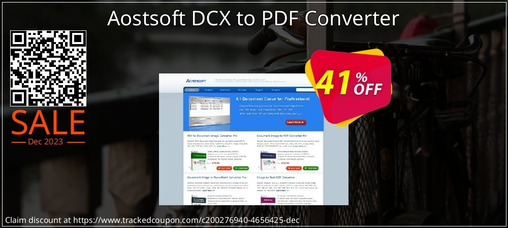Aostsoft DCX to PDF Converter coupon on National Walking Day deals