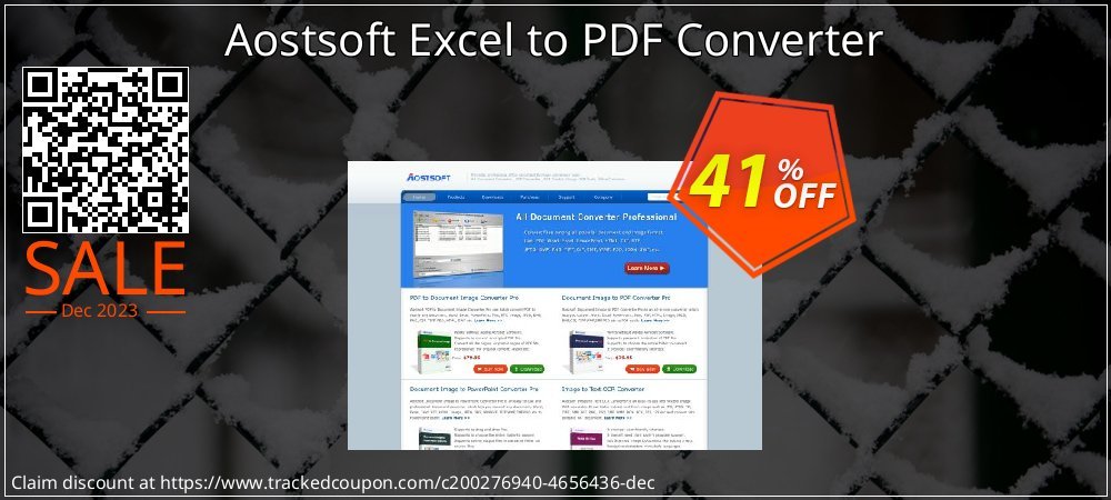 Aostsoft Excel to PDF Converter coupon on National Loyalty Day offering discount