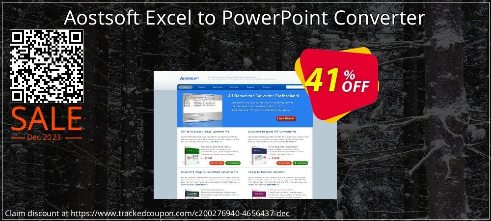 Aostsoft Excel to PowerPoint Converter coupon on April Fools' Day offering discount