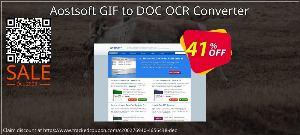 Aostsoft GIF to DOC OCR Converter coupon on Easter Day offering sales