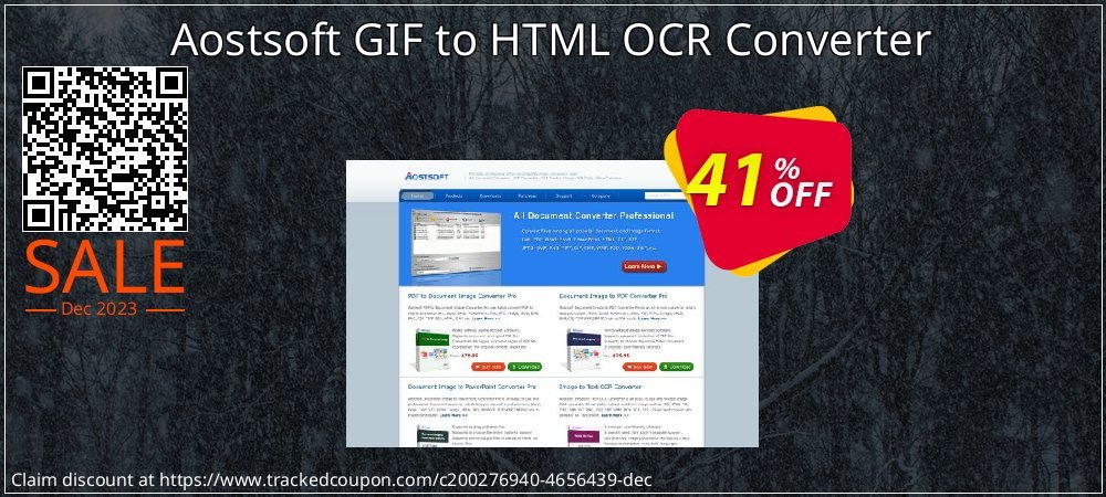 Aostsoft GIF to HTML OCR Converter coupon on World Password Day discounts
