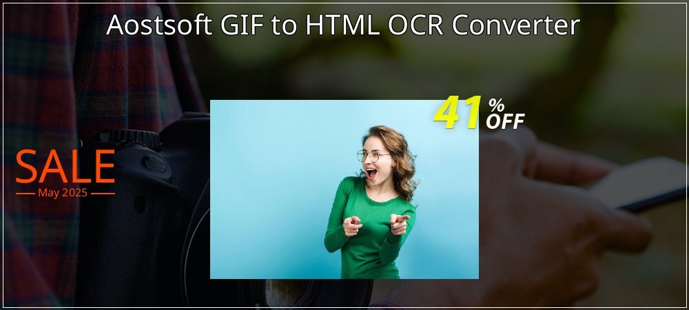 Aostsoft GIF to HTML OCR Converter coupon on National Smile Day discounts