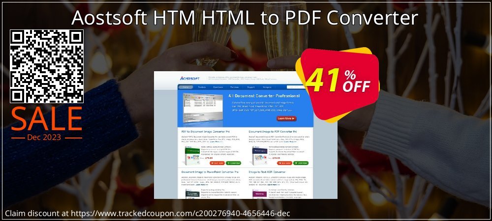 Aostsoft HTM HTML to PDF Converter coupon on World Party Day offering discount