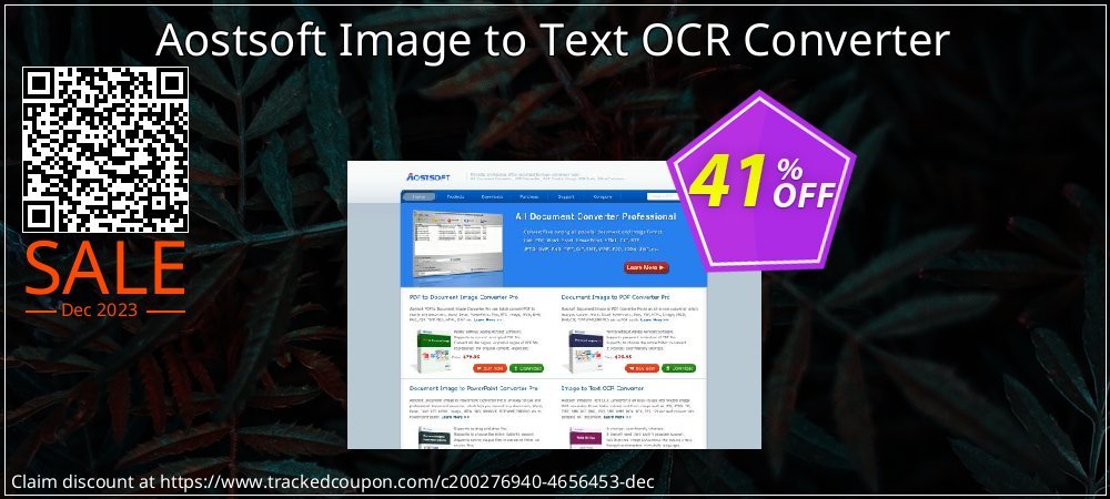 Aostsoft Image to Text OCR Converter coupon on Easter Day offer