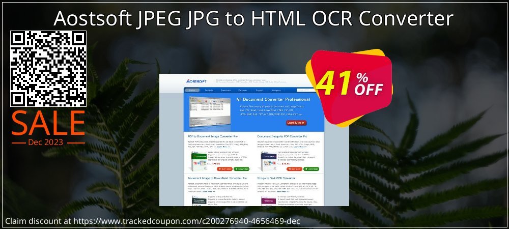 Aostsoft JPEG JPG to HTML OCR Converter coupon on Tell a Lie Day sales