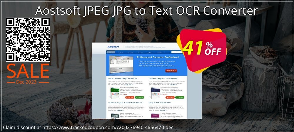 Aostsoft JPEG JPG to Text OCR Converter coupon on National Walking Day deals