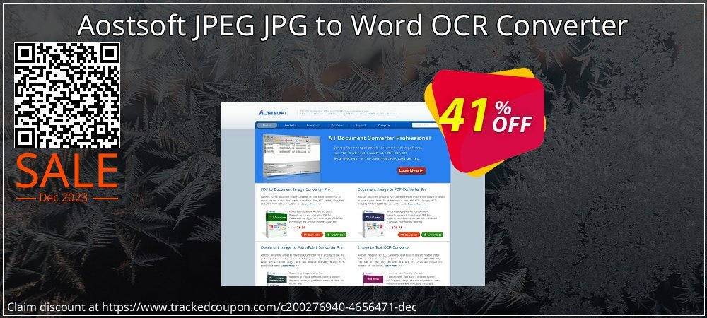 Aostsoft JPEG JPG to Word OCR Converter coupon on World Party Day offer