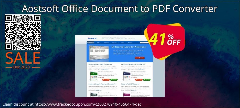 Aostsoft Office Document to PDF Converter coupon on Tell a Lie Day offering sales